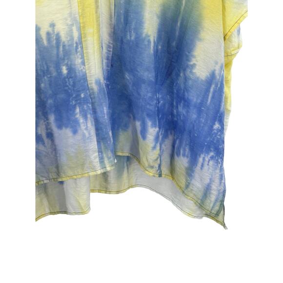 ODDY Flowy Tunic Blouse Tie Dye Small Medium Top Blouse - Picture 4 of 10